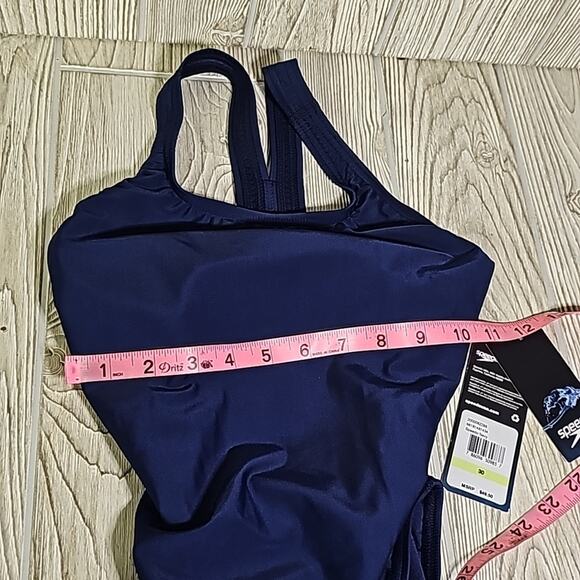 Speedo Pro LT Swim Team Navy One Piece Swimsuit Womens Size 30 NWT - Picture 10 of 10